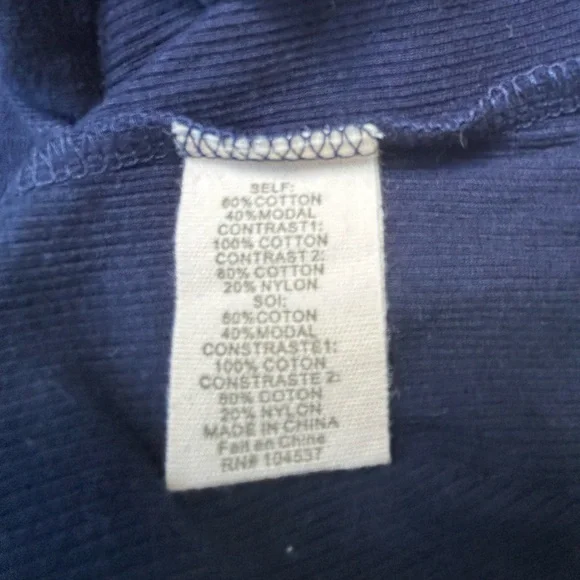 NWT: Anthropologie Tiny Brand Blue V Neck Cardigan with Lace Detail - Picture 5 of 7